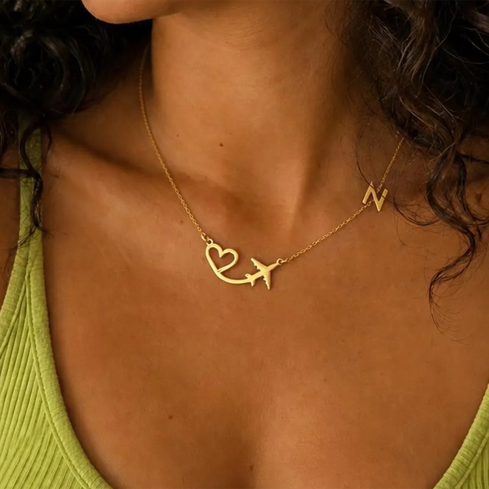 Custom Name Necklace Stainless Steel - Персонализированное ожерелье с подвеской в виде