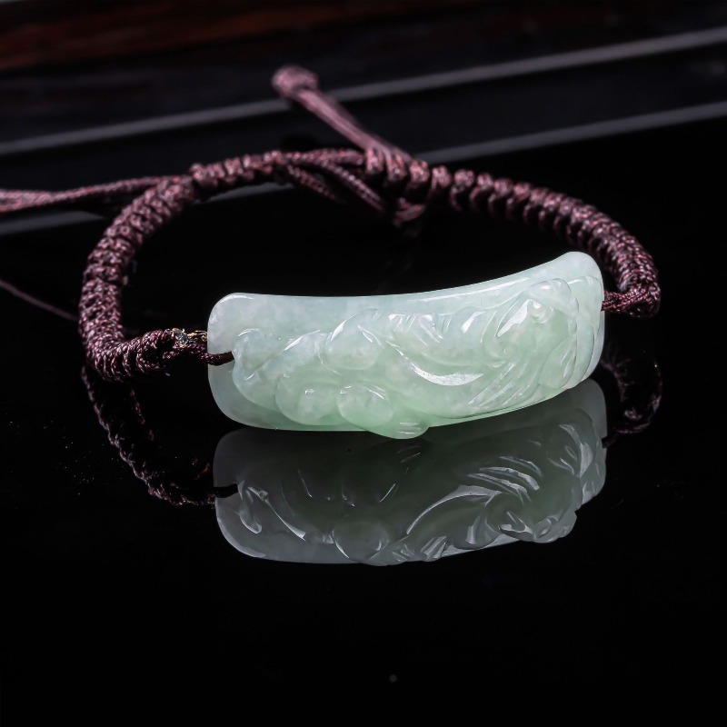 Bracelets - Браслет из бирманского жадеита Пи Сю,