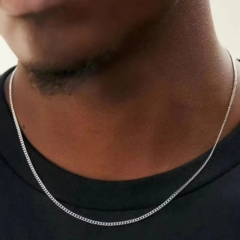 Cuban Link Chain 12Mm - Мужская кубинская цепочка 2 мм, простое