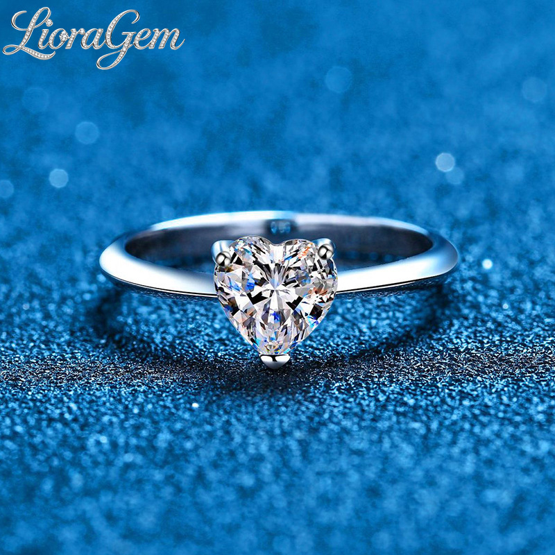 Moissanite Engagement Ring 1 Carat - Кольцо LioraGem с муассанитом 1 карат