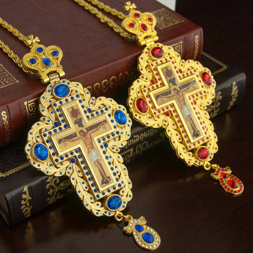 Cross Pendant Necklace Gold - HTISOK Ортодоксальный бишоп, подвеска в виде