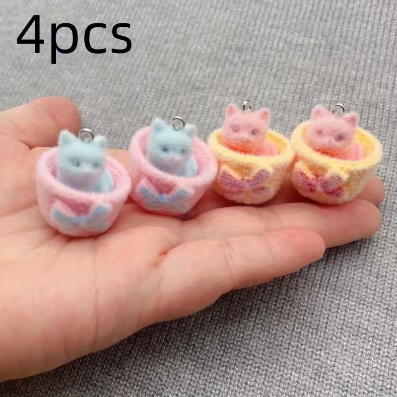 4 шт. 3D-подвески в виде кошек – обзор и цена Earrings