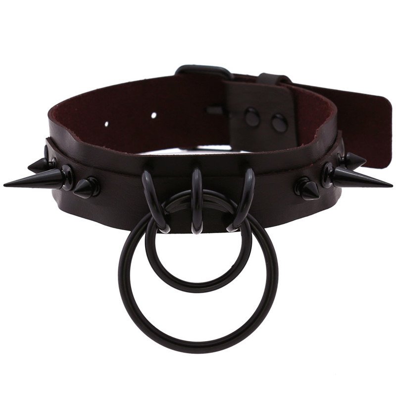 2021, розовое готическое панк- – обзор и цена Goth Punk Spike Choker
