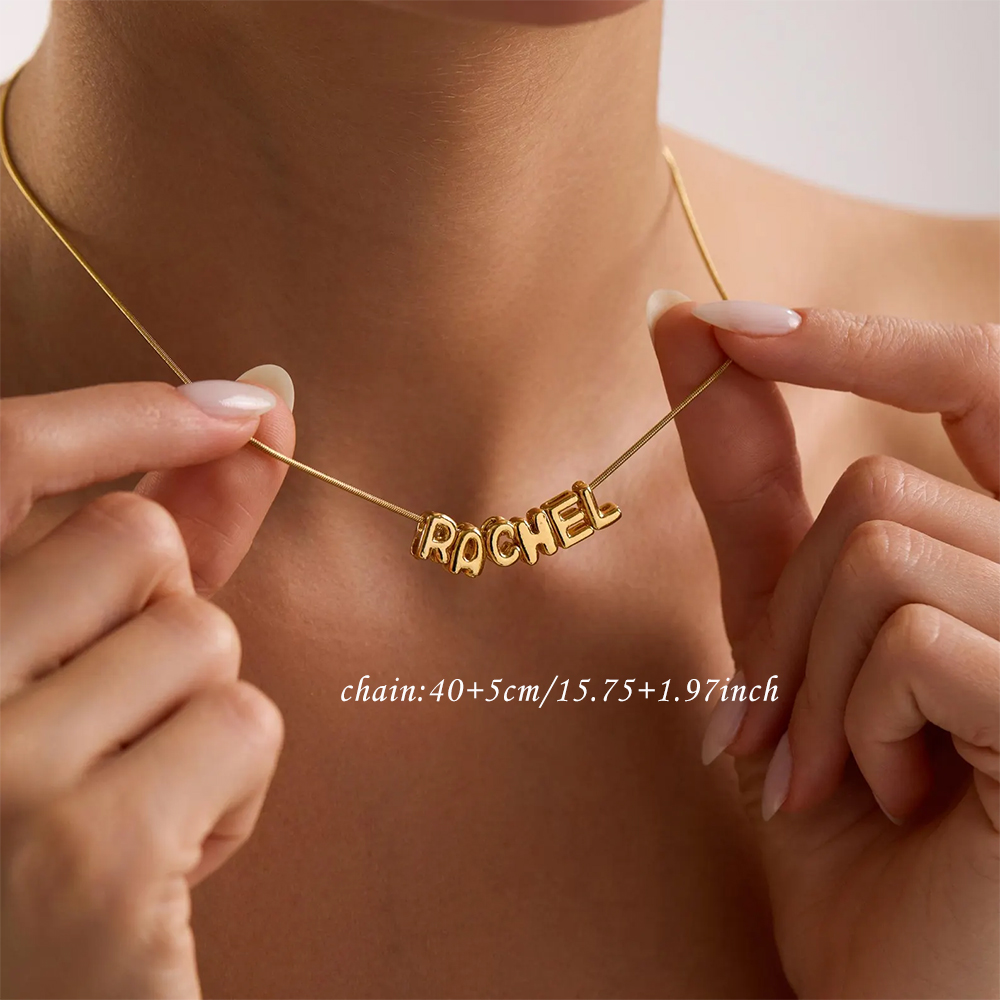Индивидуальное колье с инициал – обзор и цена Custom Name Necklace Stainless Steel