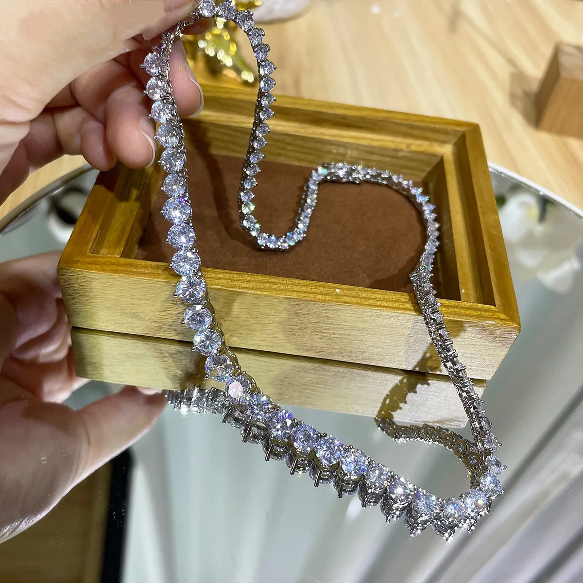 Женское Ожерелье для тенниса,  – обзор и цена Cross Pendant Necklace Gold