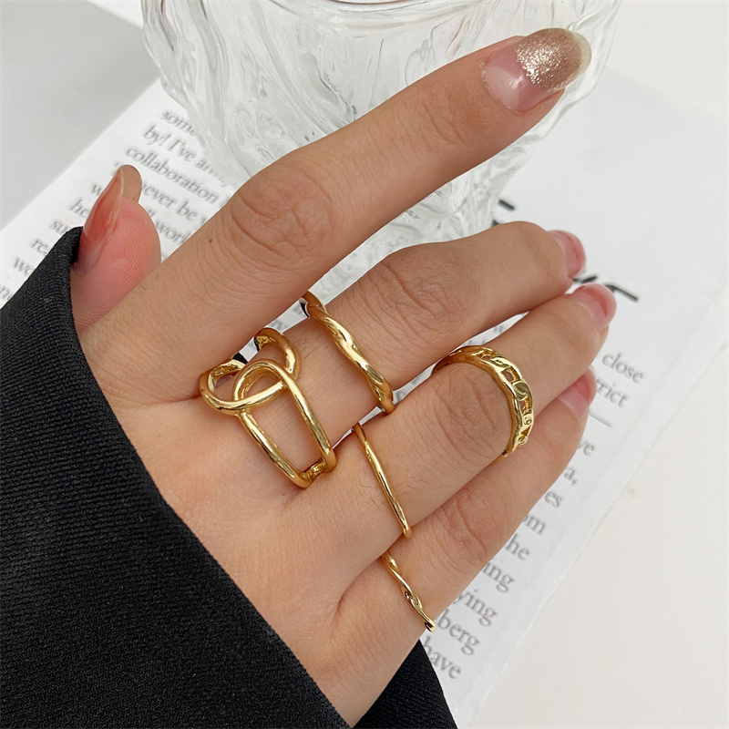 Металлическая бусина, цвет: се – обзор и цена Vintage Punk Knuckle Rings Set