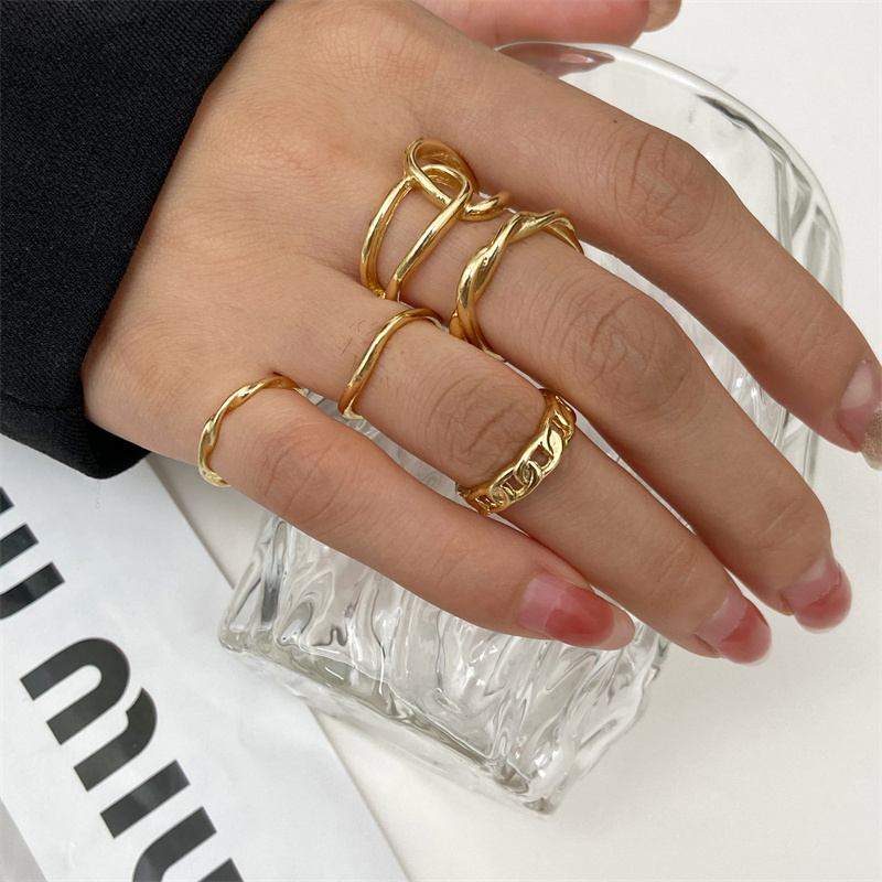 Металлическая бусина, цвет: се – обзор и цена Vintage Punk Knuckle Rings Set