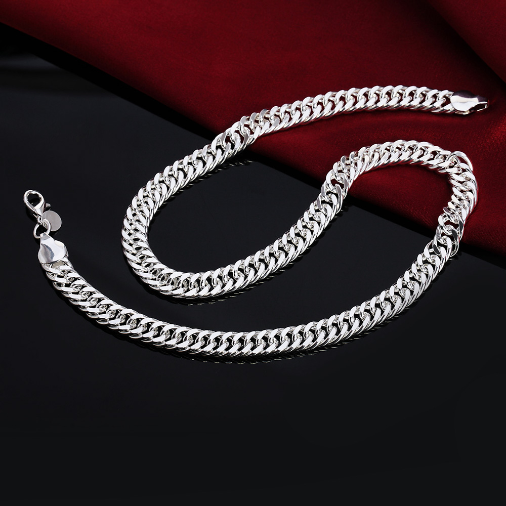 Новое ожерелье из стерлинговог – обзор и цена Cuban Link Chain 12Mm