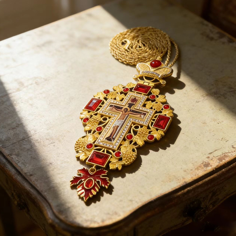 Новое Премиальное Красное Золо – обзор и цена Cross Pendant Necklace Gold
