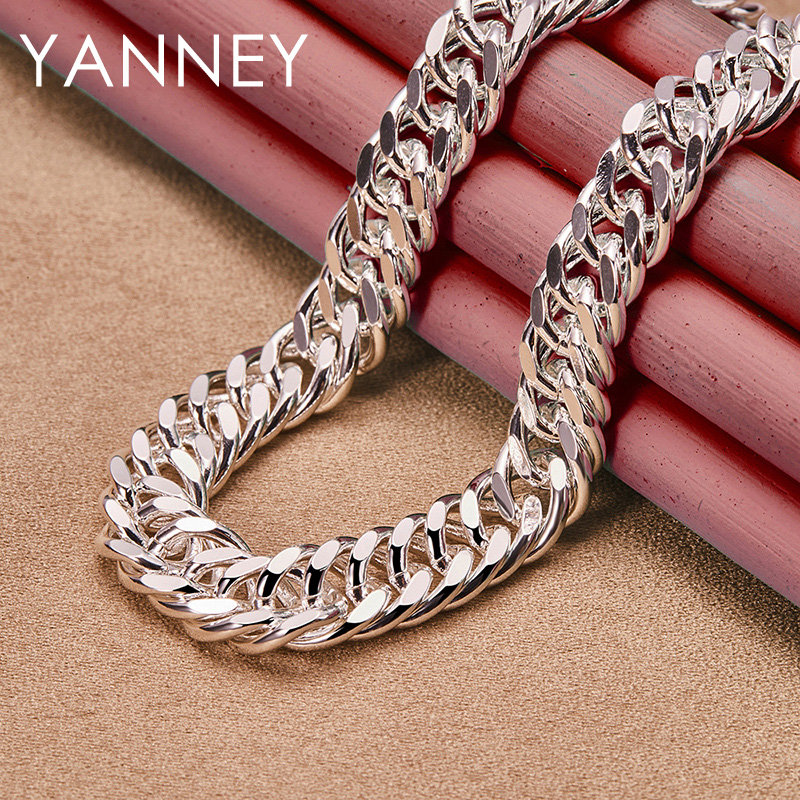 Цепочка-змейка из серебра 925  – обзор и цена Cuban Link Chain 12Mm