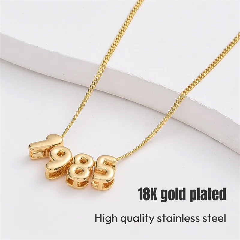 Персонализированное 3D-колье с – обзор и цена Initial Letter Necklace 18K Gold