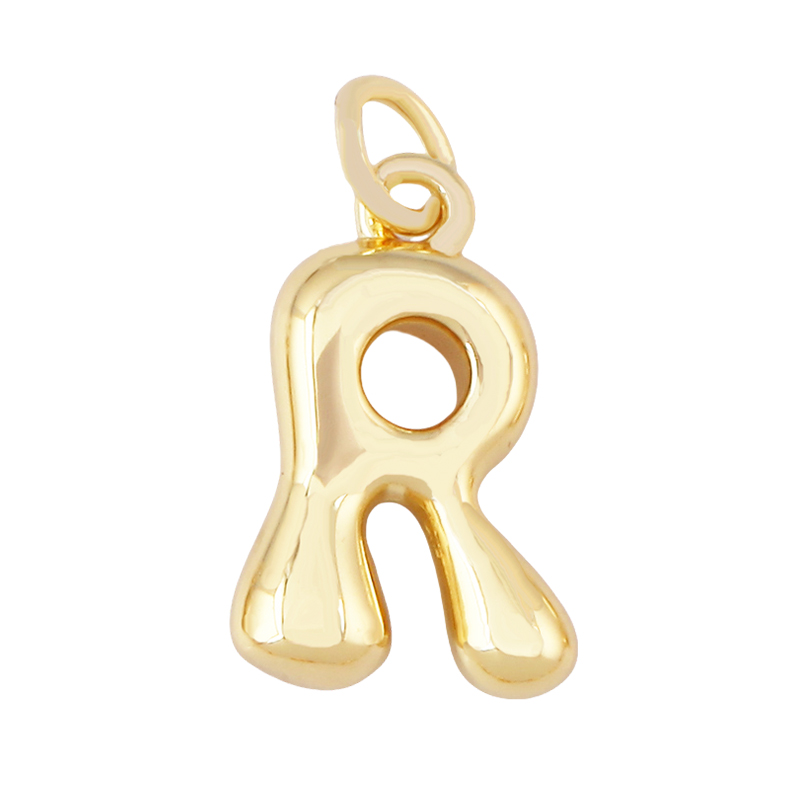 Набор из 3 штук: милые латунны – обзор и цена Initial Letter Necklace 18K Gold