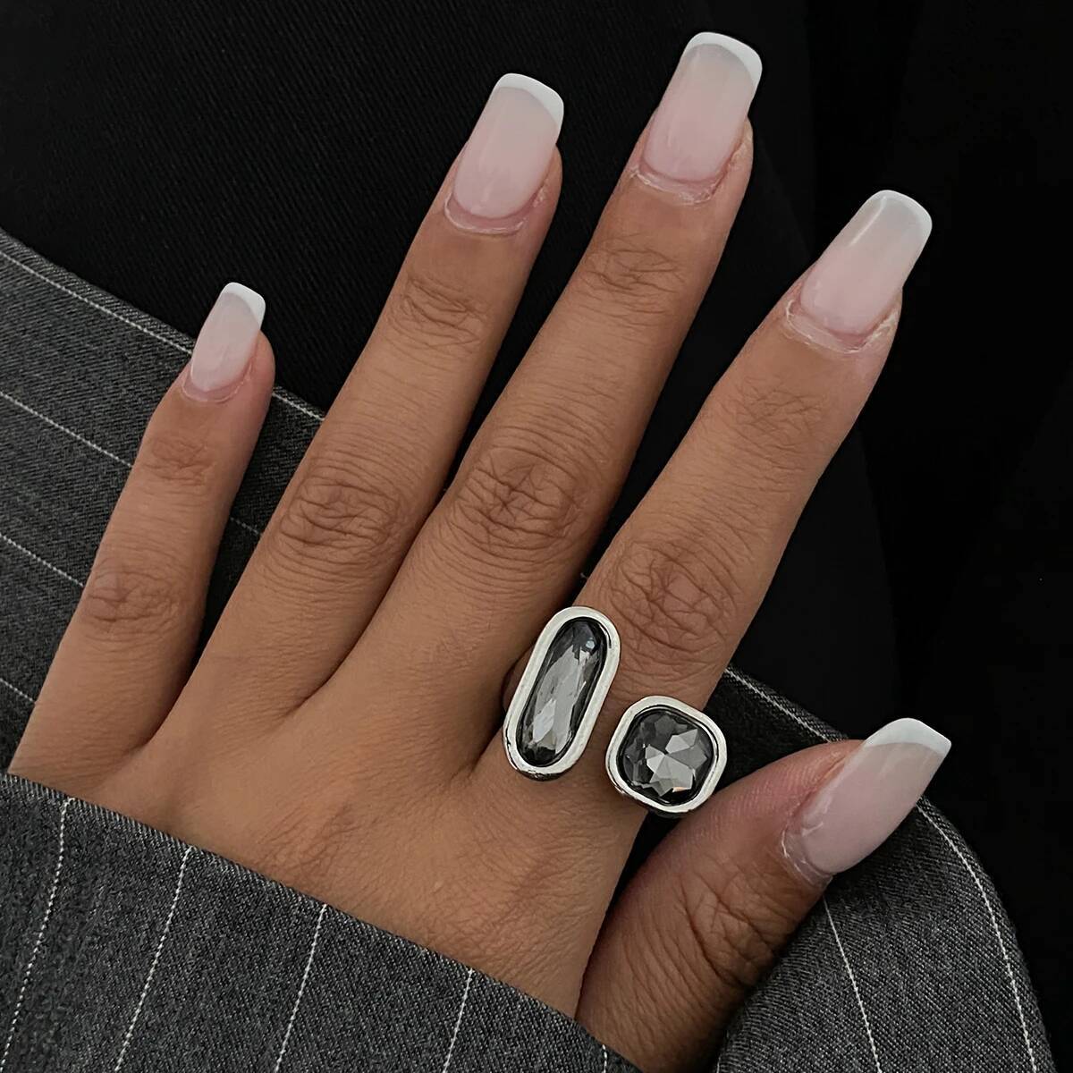 Salircon винтажные черные акри – обзор и цена Vintage Punk Knuckle Rings Set