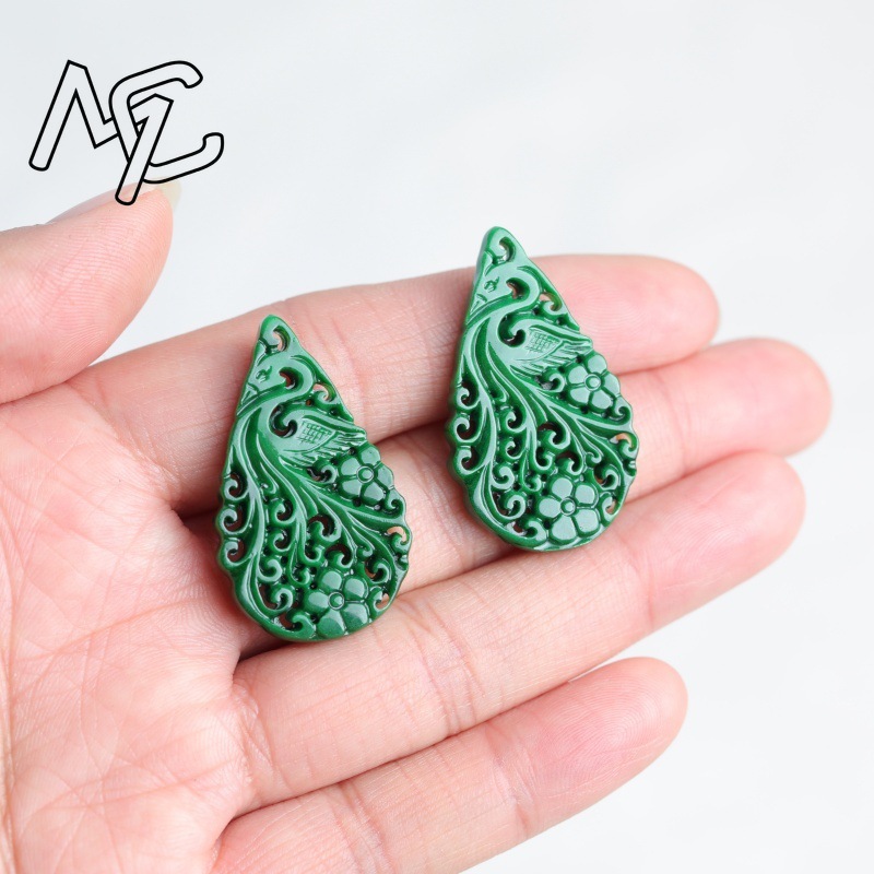2 шт. натуральных нефритовых б – обзор и цена Earrings