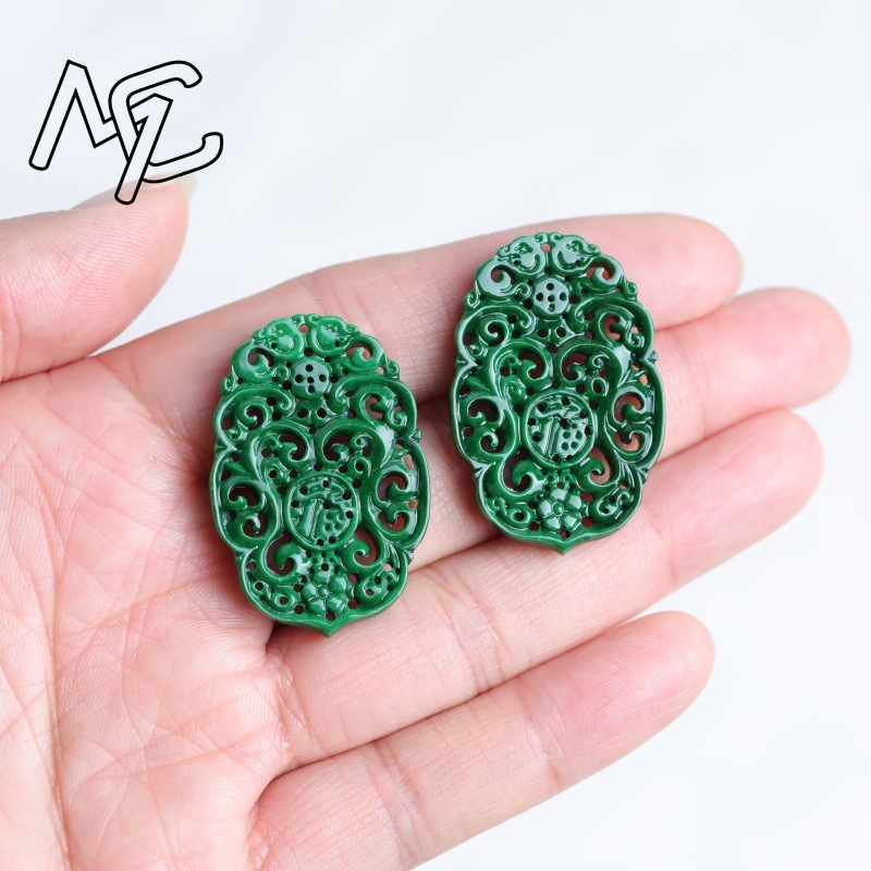 2 шт. натуральных нефритовых б – обзор и цена Earrings