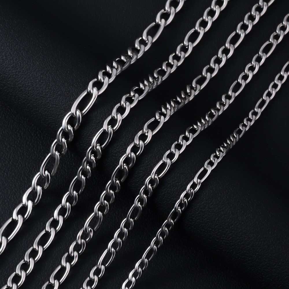 HNSP Цепь Фигаро из нержавеюще – обзор и цена Cuban Link Chain 12Mm