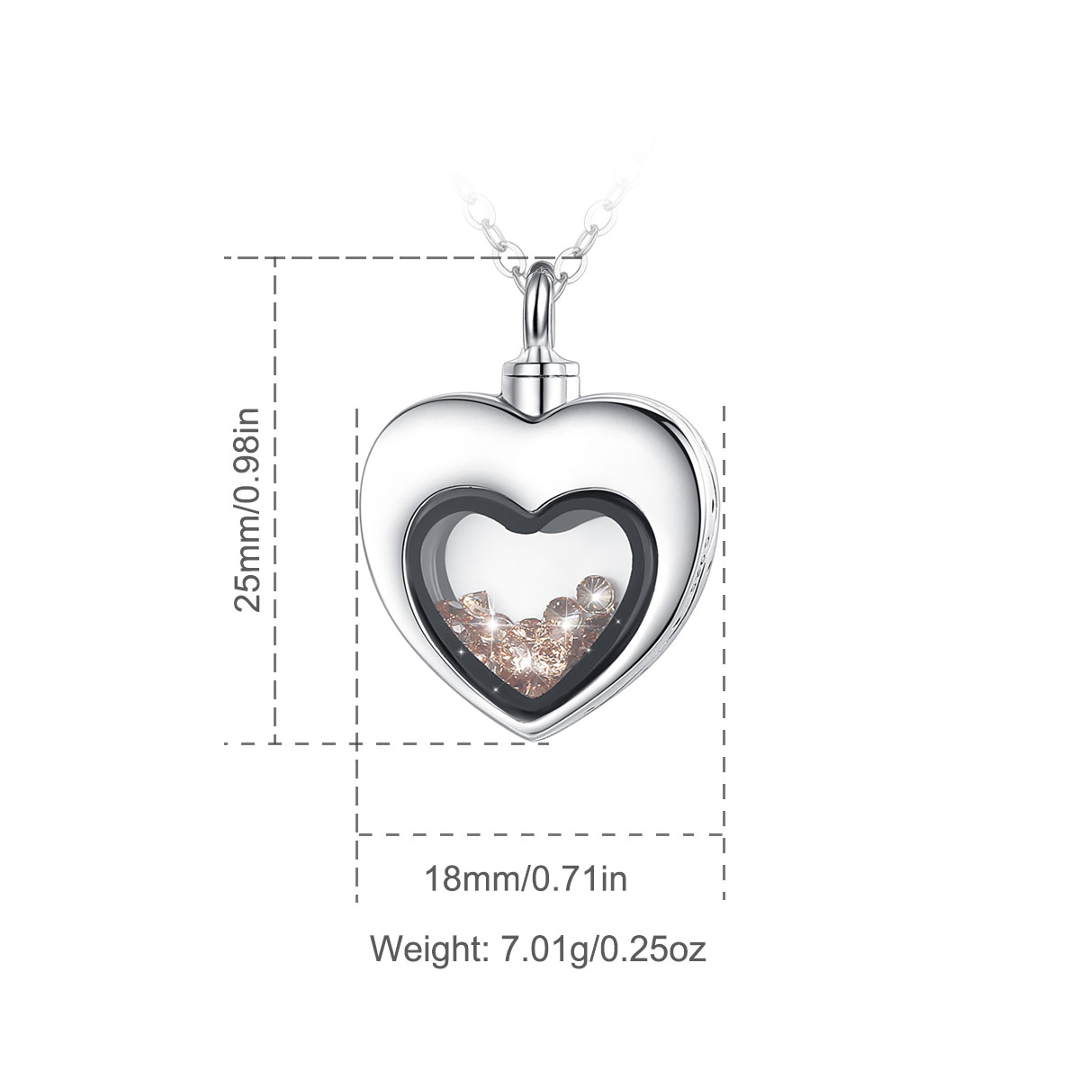 Eudora стерлингового серебра с – обзор и цена Heart Locket Necklace Photo