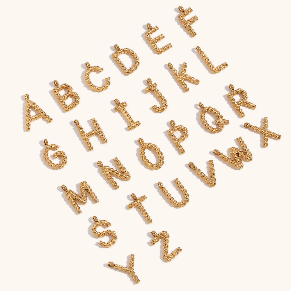 Персонализированное ожерелье с – обзор и цена Initial Letter Necklace 18K Gold