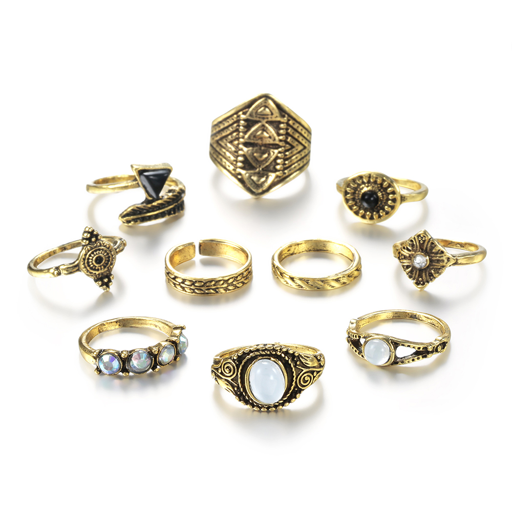 Женское Винтажное кольцо Meyff – обзор и цена Vintage Punk Knuckle Rings Set