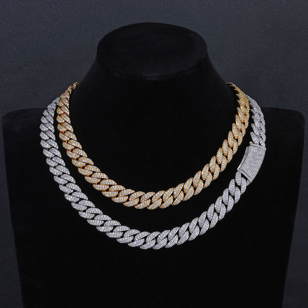 ESKEEM новый стиль 13 мм Iced  – обзор и цена Cuban Link Chain 12Mm