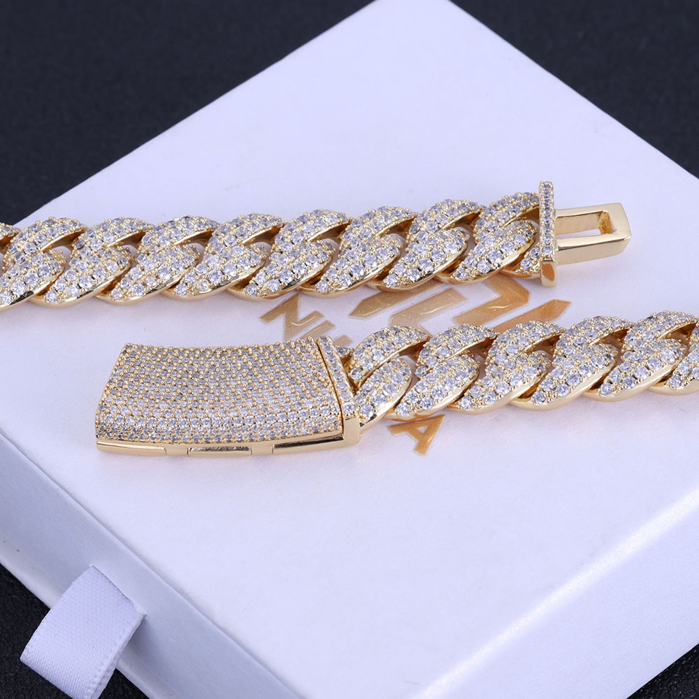 ESKEEM новый стиль 13 мм Iced  – обзор и цена Cuban Link Chain 12Mm