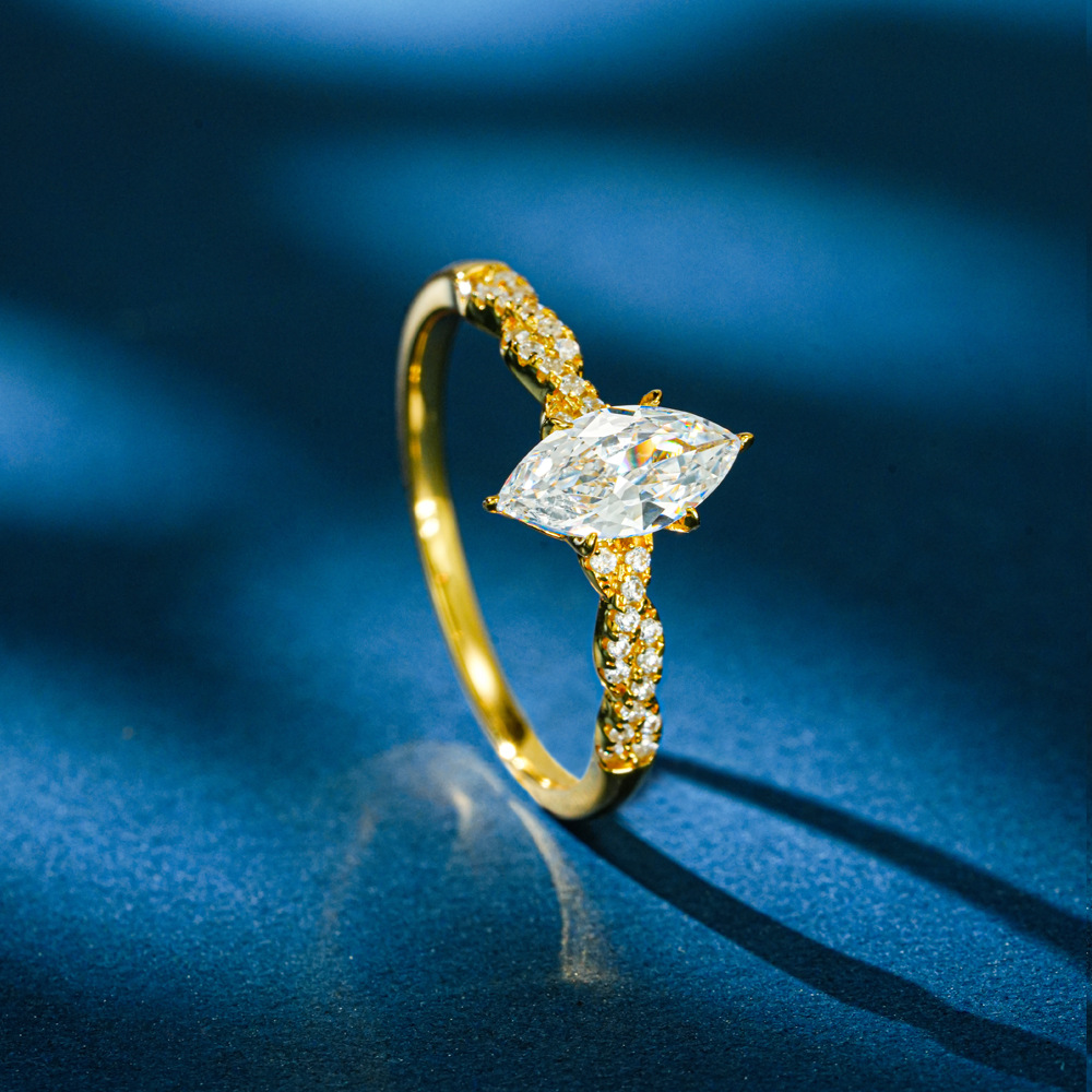 Кольцо Lumira из 100% 18-карат – обзор и цена Moissanite Engagement Ring 1 Carat