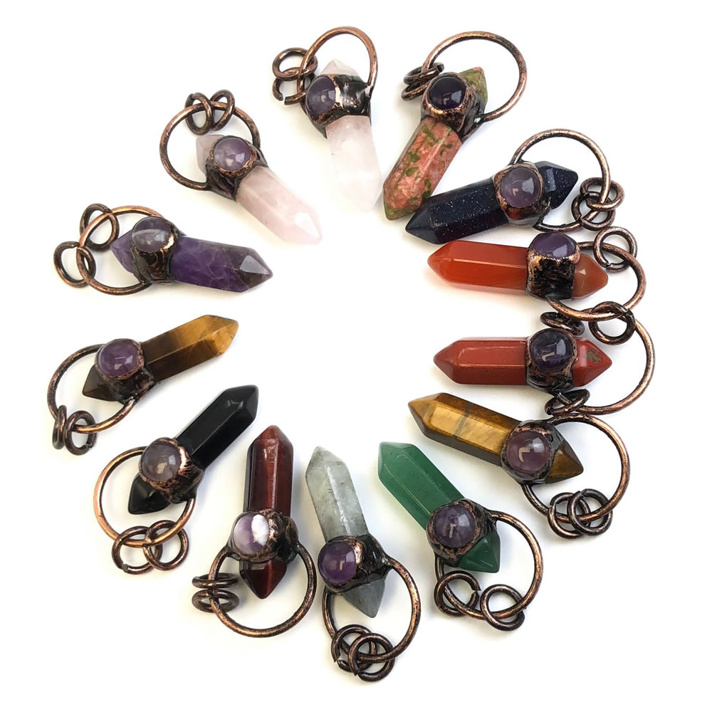 Подвески из натурального камня – обзор и цена Crystal Pendant Necklace Natural Stone